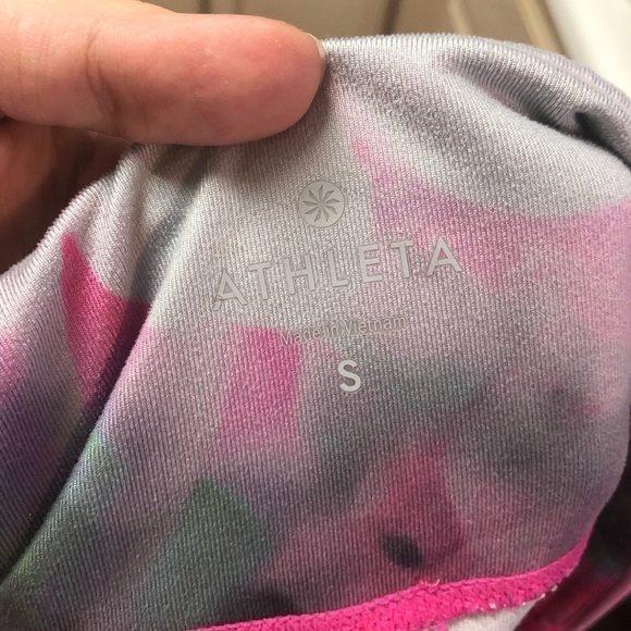 Athleta Leggings Chaturanga Print Pink Small B - Picture 5 of 6